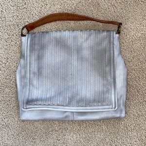 Silver and Brown Women's Bag